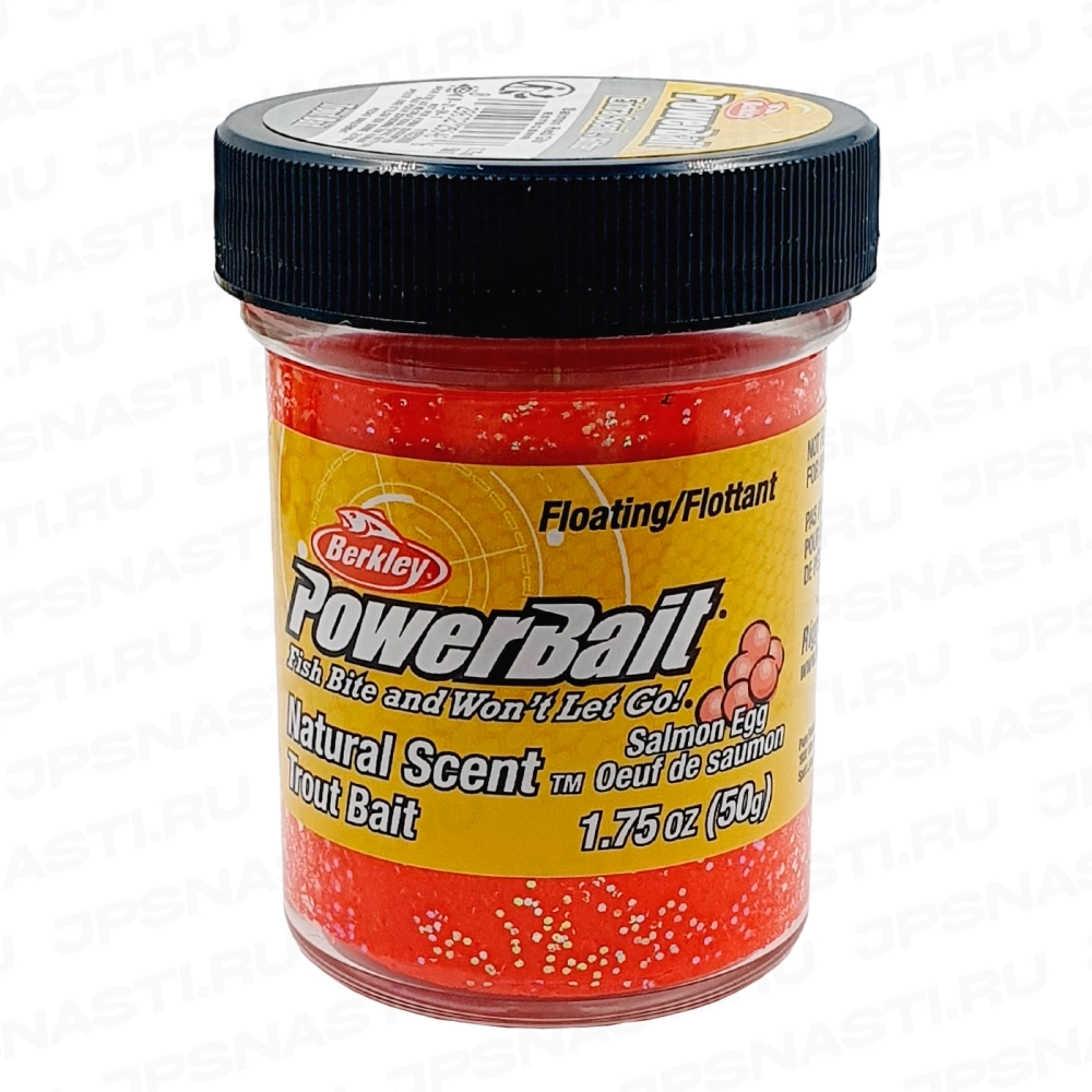 Паста форелевая Berkley PowerBait Select Trout Bait, красная с блестками, икра