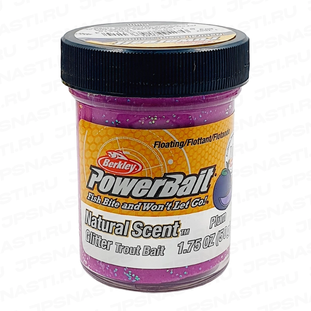 Паста форелевая Berkley PowerBait Trout Bait Fruits, фиолетовая, слива