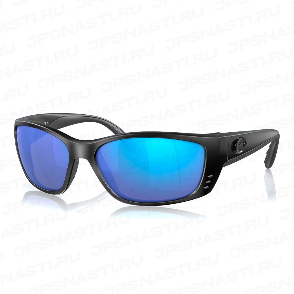 Очки поляризационные Costa Del Mar Fisch 580G, XL, regular fit, blackout/blue mirror