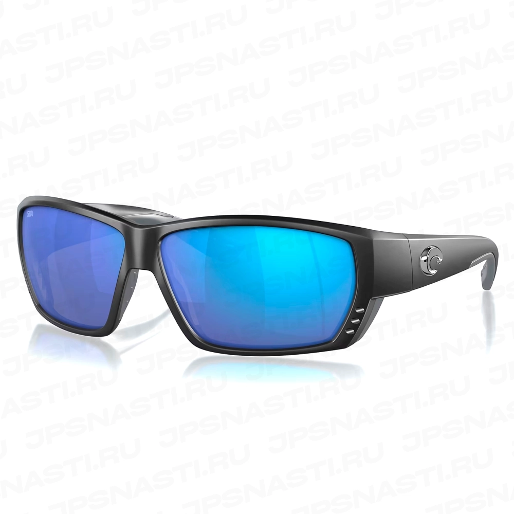 Очки поляризационные Costa Del Mar Tuna Alley 580G, XL, regular fit, matte black/blue mirror