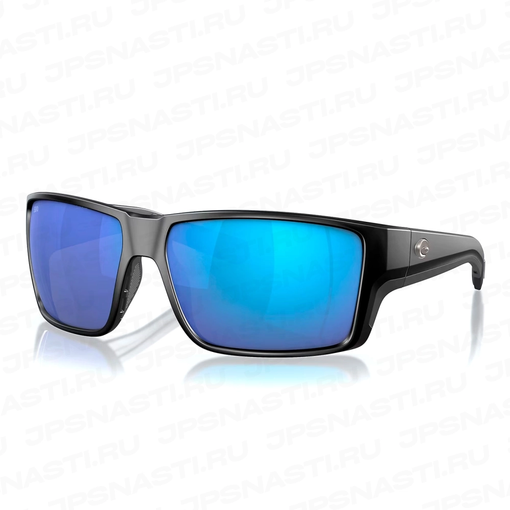 Очки поляризационные Costa Del Mar Reefton PRO 580G, XL, regular fit, black/blue mirror