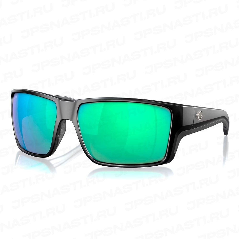 Очки поляризационные Costa Del Mar Reefton PRO 580G, XL, regular fit, black/green mirror