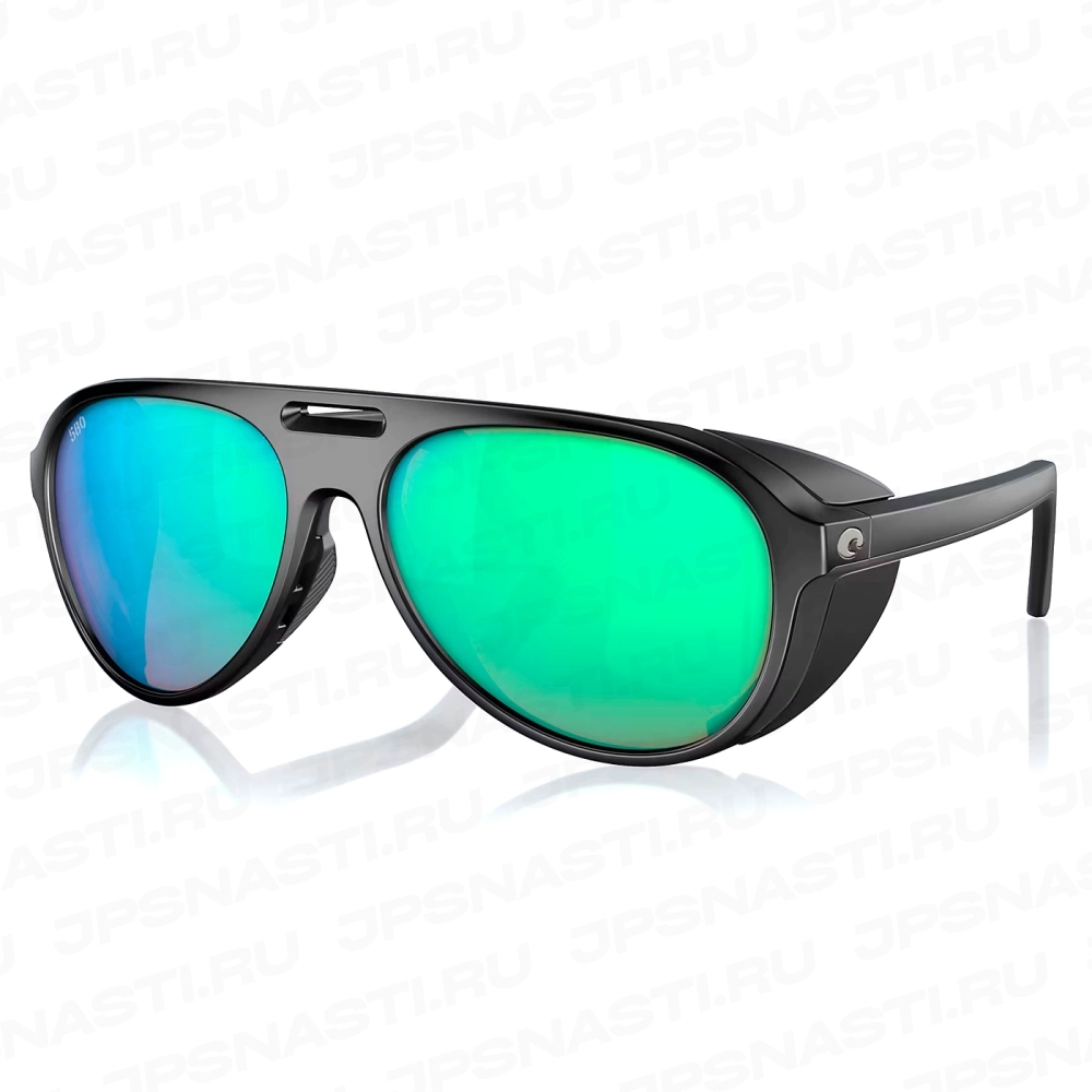 Очки поляризационные Costa Del Mar Grand Catalina 580G, XL, wide fit, matte black/green mirror