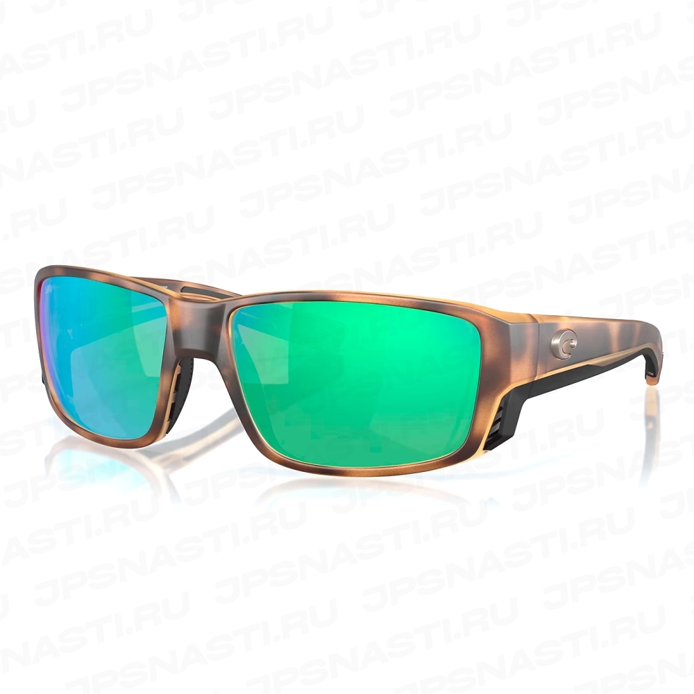 Очки поляризационные Costa Del Mar Tuna Alley PRO 580G, L, regular fit, matte tortoise/green mirror