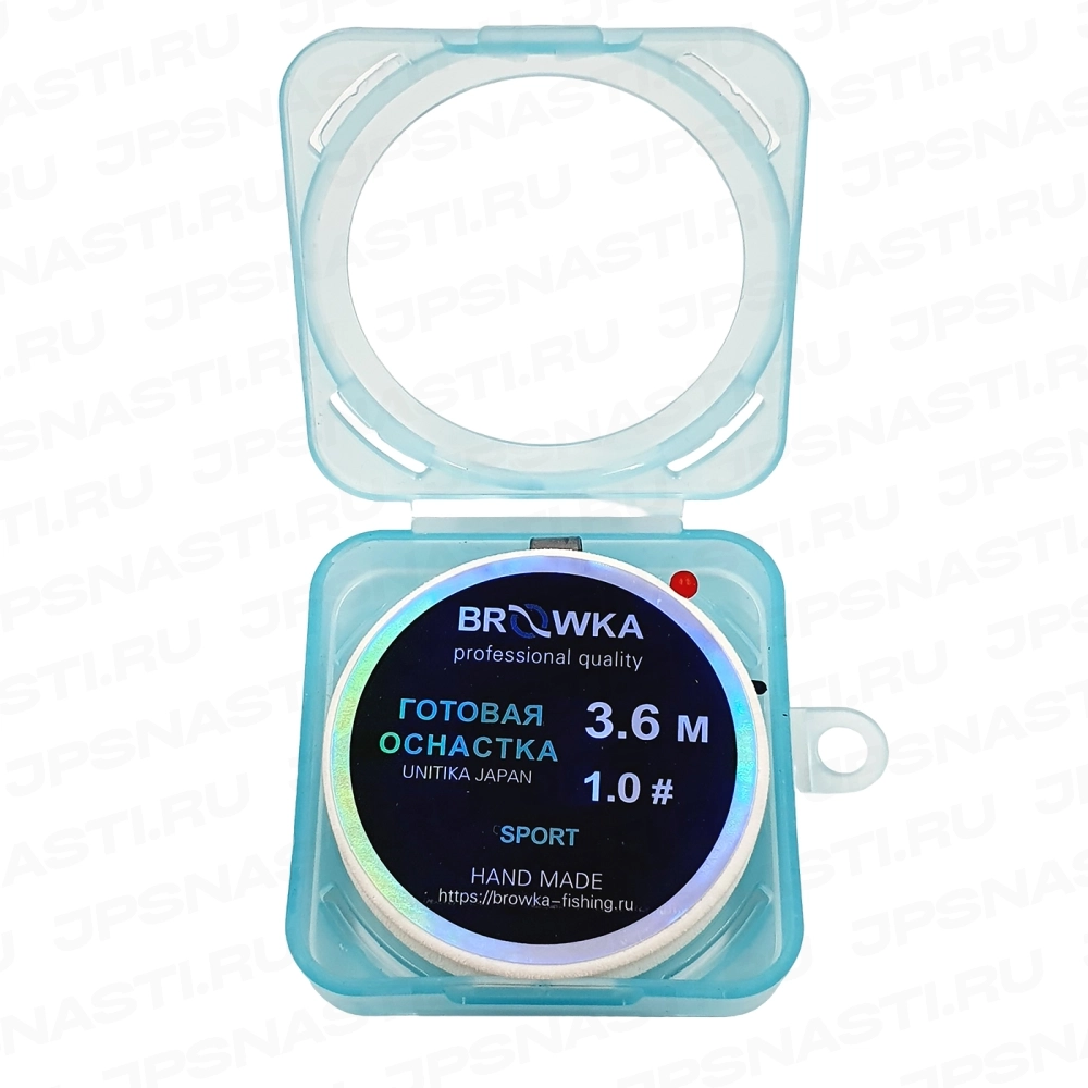 Готовая оснастка Browka (карась) Sport, 3.6 м, #1, втулка 7 мм, коннектор 0.6-0.8 мм