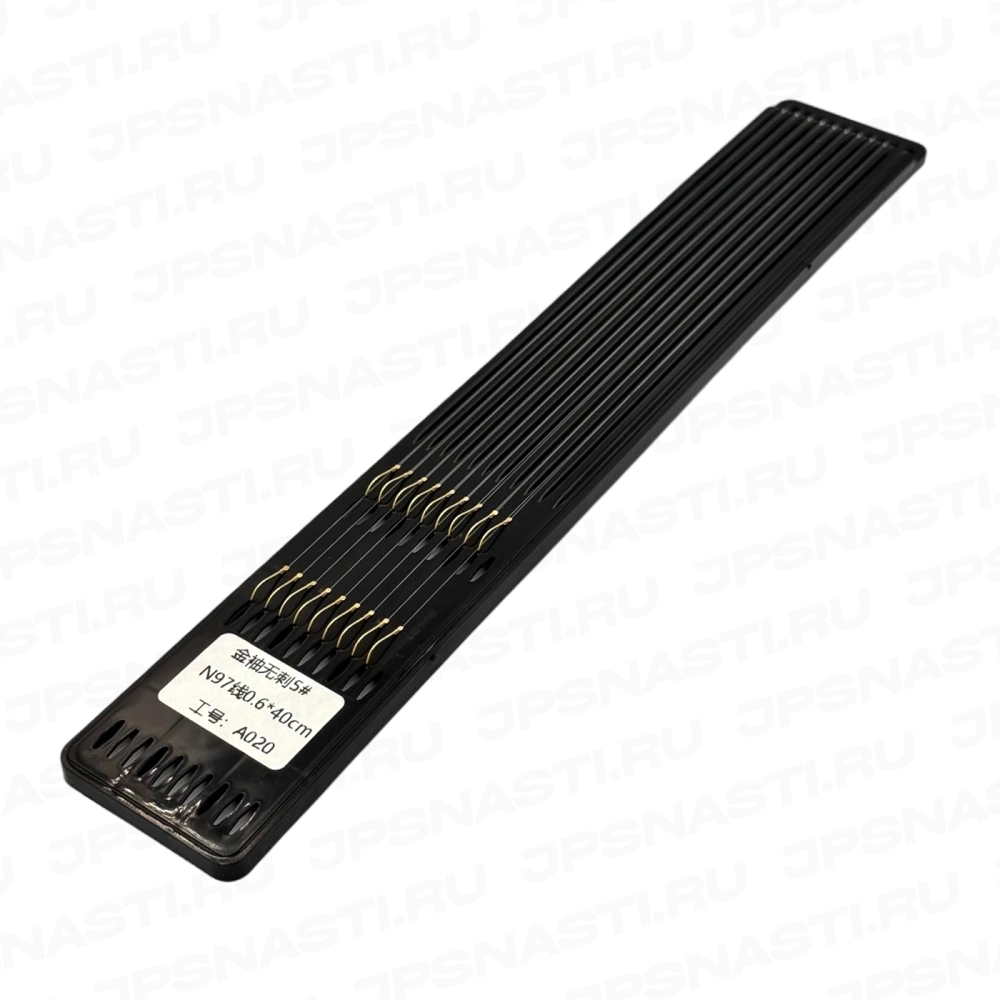 Готовые поводки Browka (карась), 40 см, #0.6, крючок #5 (золотой рукав), 10 шт.