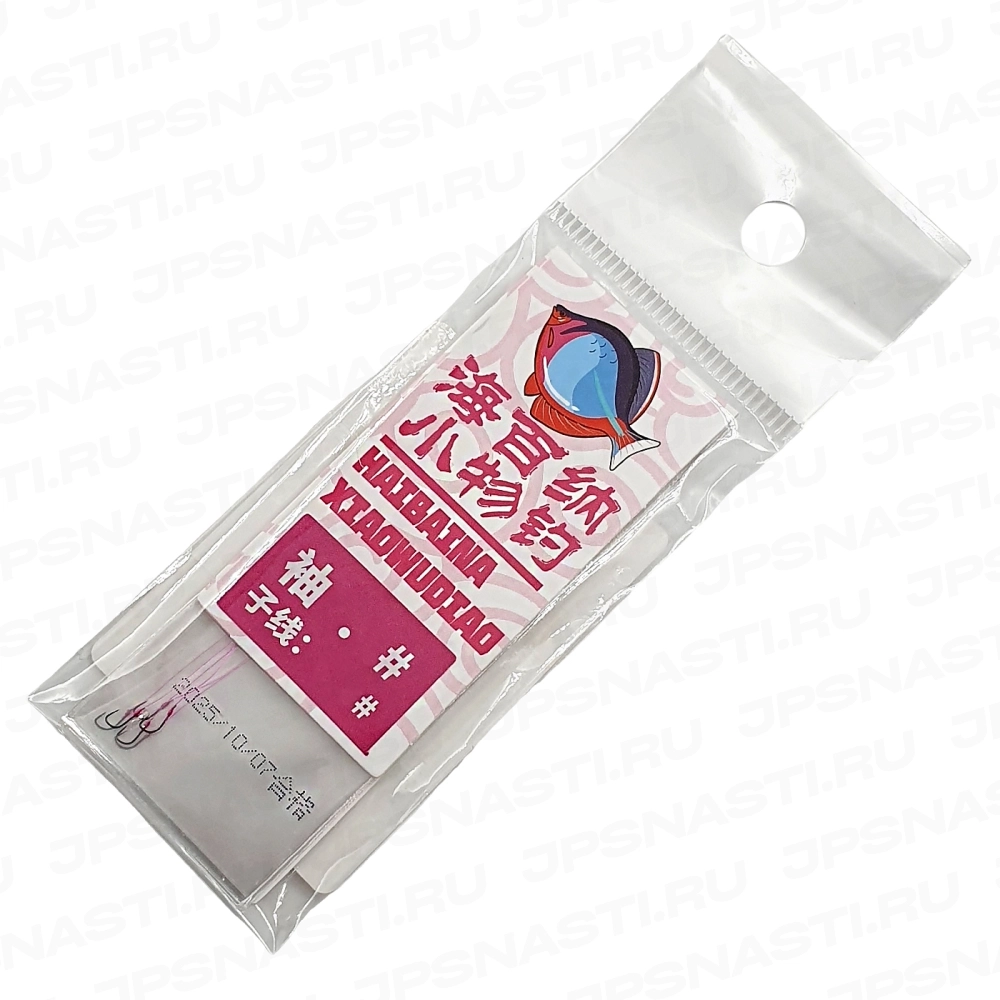 Готовые поводки для танаго Browka, 5 см, #0.3, #0.5 (рукав без бородки), 6 шт.