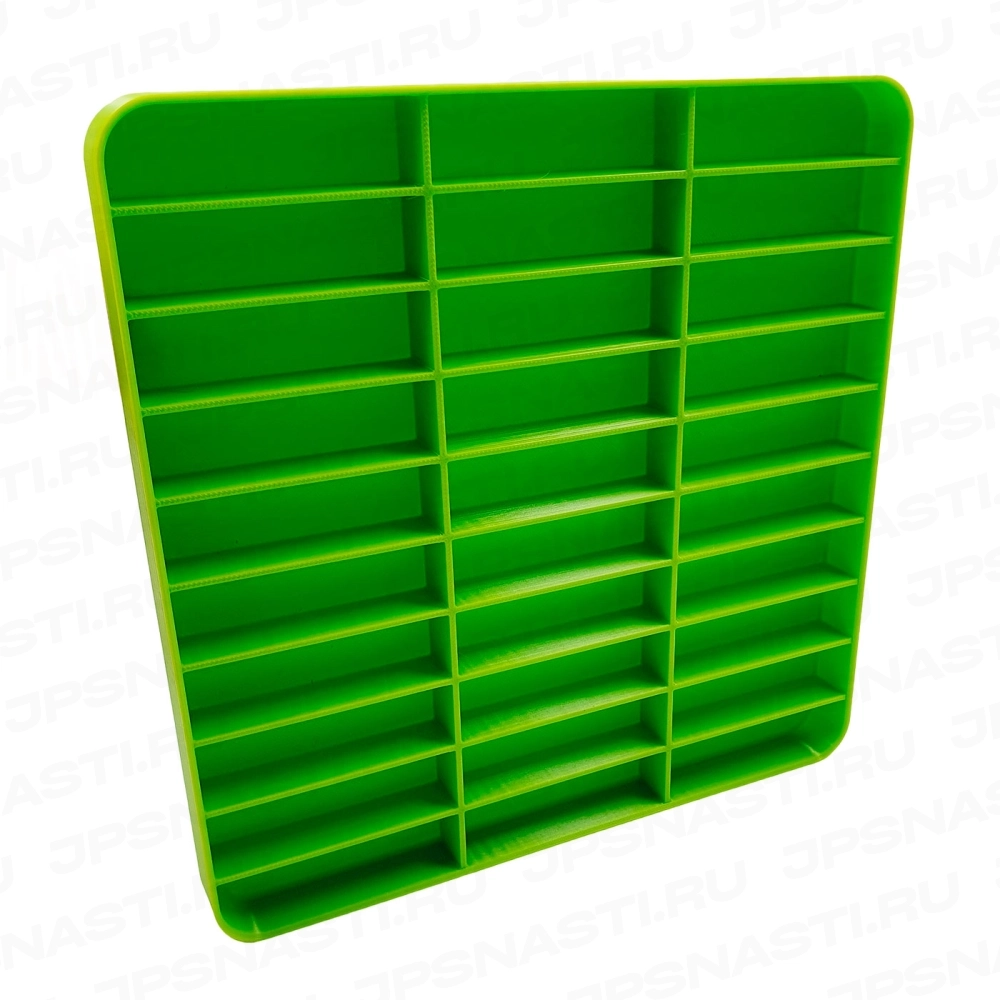 Модуль Trout-Arena "Ячейки для воблеров" для коробки Meiho VS-3043NDDM, 10х3, зеленый