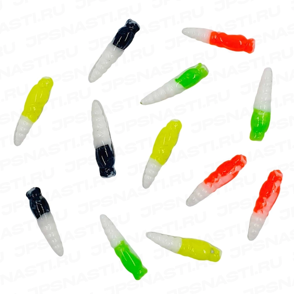 Силиконовые приманки Cool Place Lichinka, mix, сыр