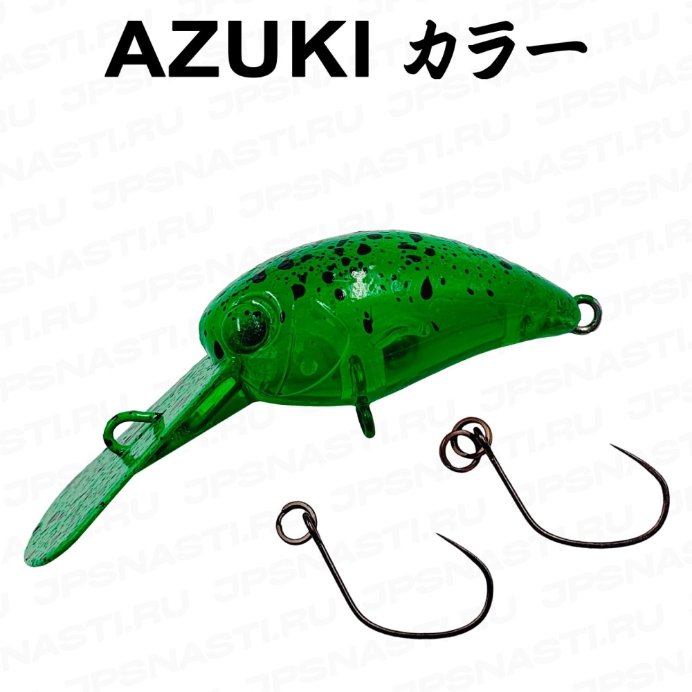 Воблер Timon KIBI Pani MR, 2.2 г, #Green Splash Glow (Azuki Oricolor)