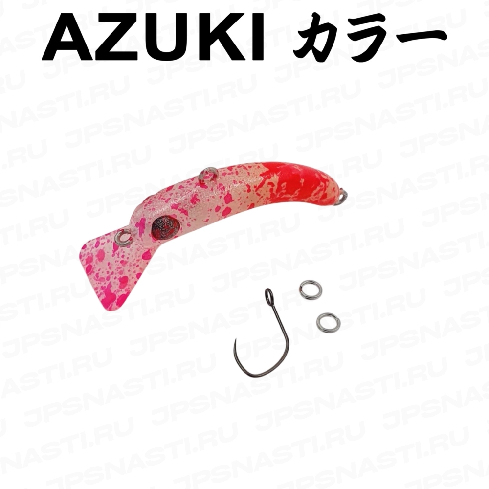 Воблер 1089 Koubou SakasanYoro Slim 35FS, 2.1 г, #Pink/Orange Glow (Azuki Oricolor)