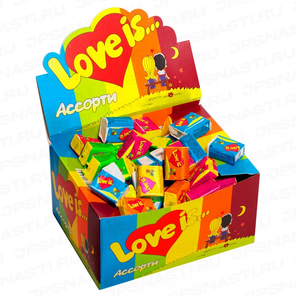 Жевательная резинка Love Is, Микс Вкусов, 4.5 г