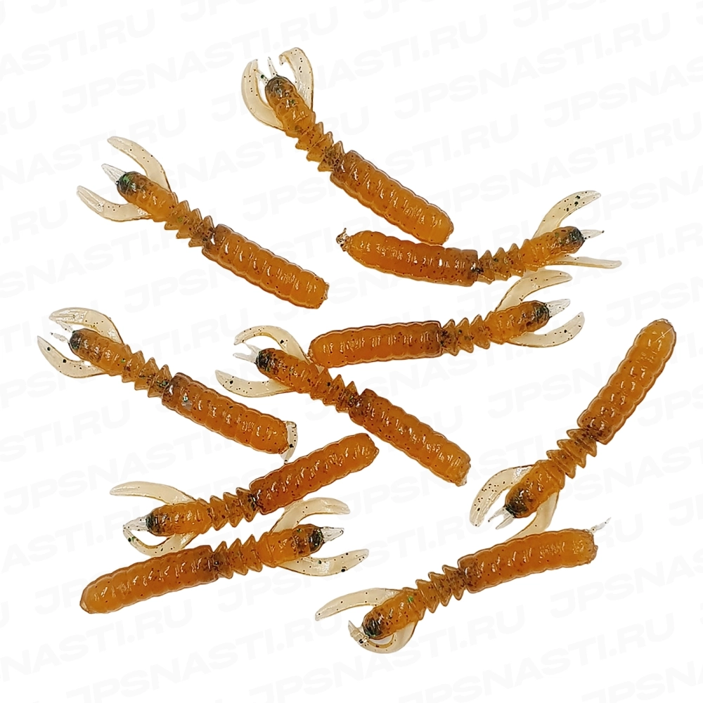 Силиконовые приманки Eleven Lures ScareCraw 1.7, 10 шт, #Irish Lager