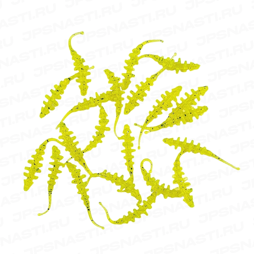 Силиконовые приманки Eleven Lures Micro Trap 1.5, 20 шт, #Toxic