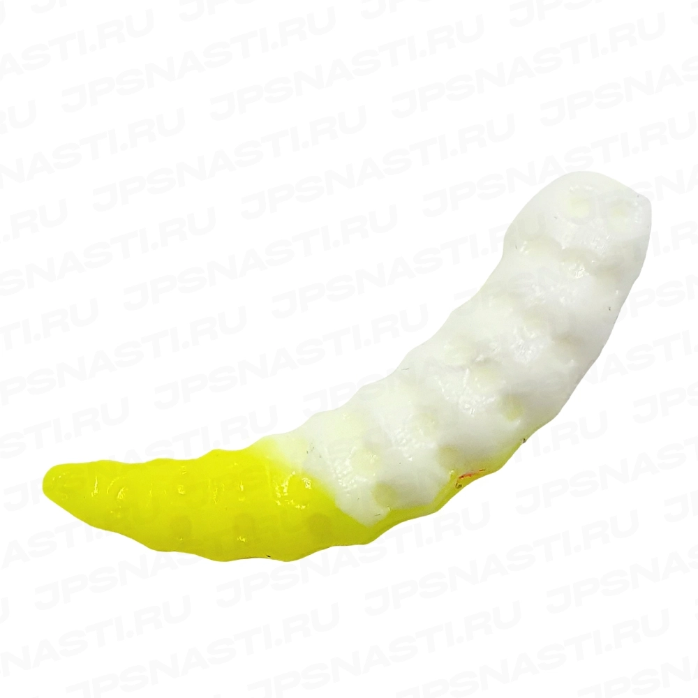 Силиконовые приманки Eleven Lures Leench 1.5, Lemon White, сыр