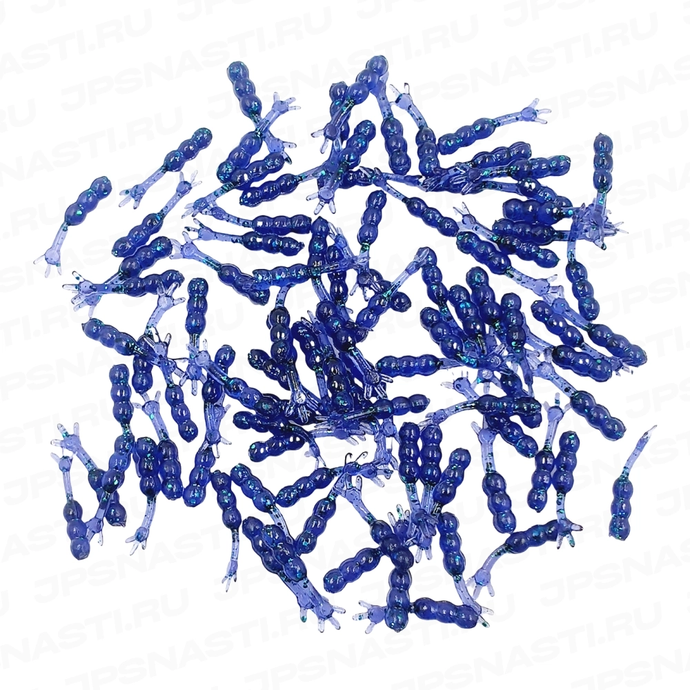 Силиконовые приманки Eleven Lures Chikki, 80 шт, #Junebug