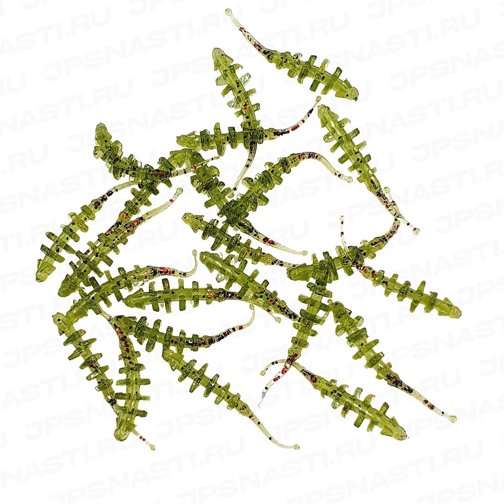 Силиконовые приманки Eleven Lures Micro Trap 1.5, 20 шт, #Watermelon Seed