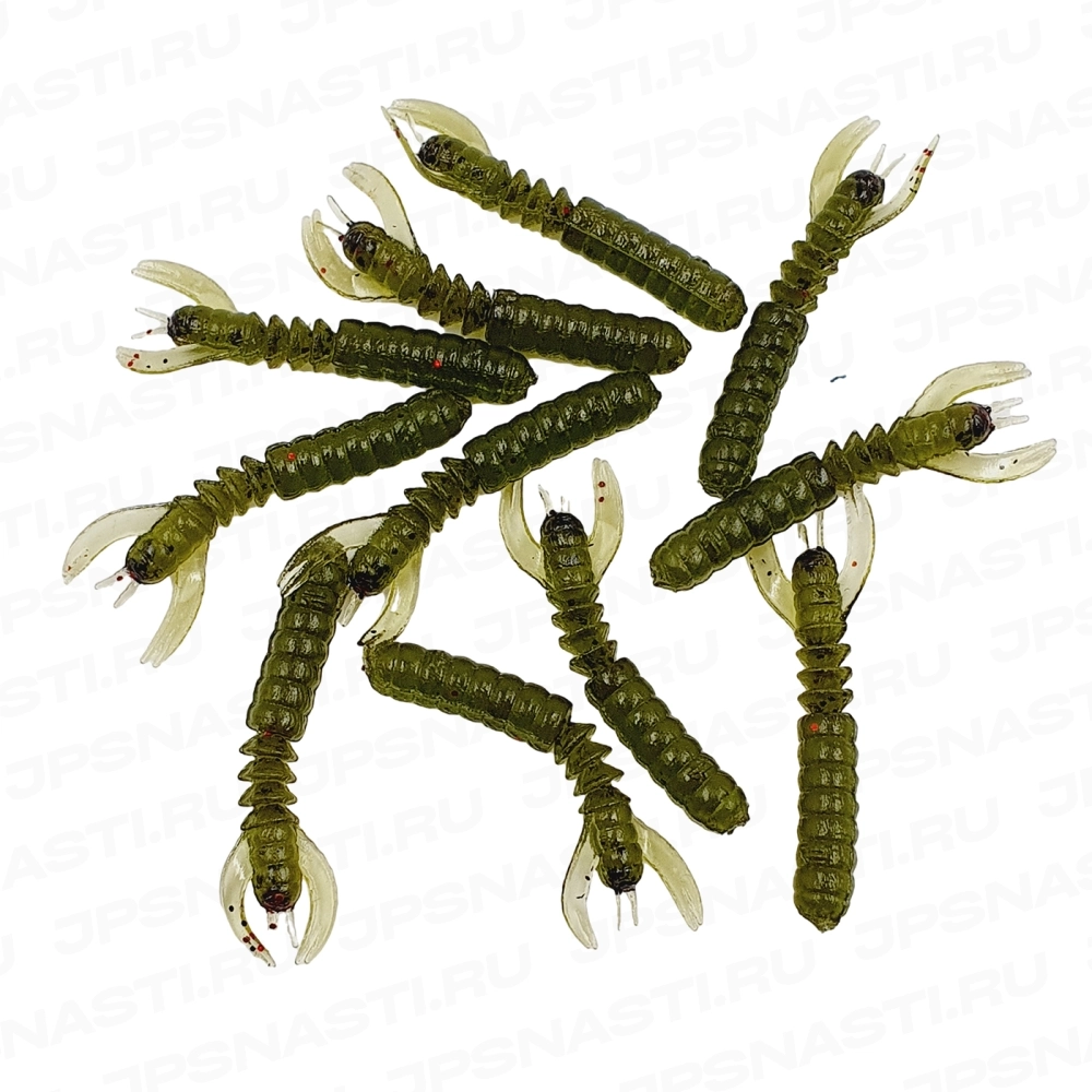 Силиконовые приманки Eleven Lures ScareCraw 1.7, 10 шт, #Watermelon Seed