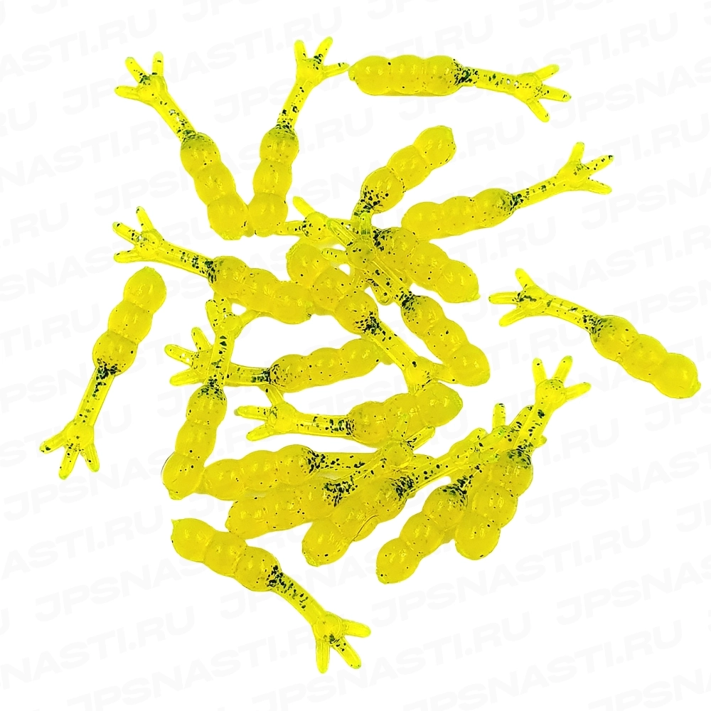Силиконовые приманки Eleven Lures Chikki 1.5, 20 шт, #Toxic