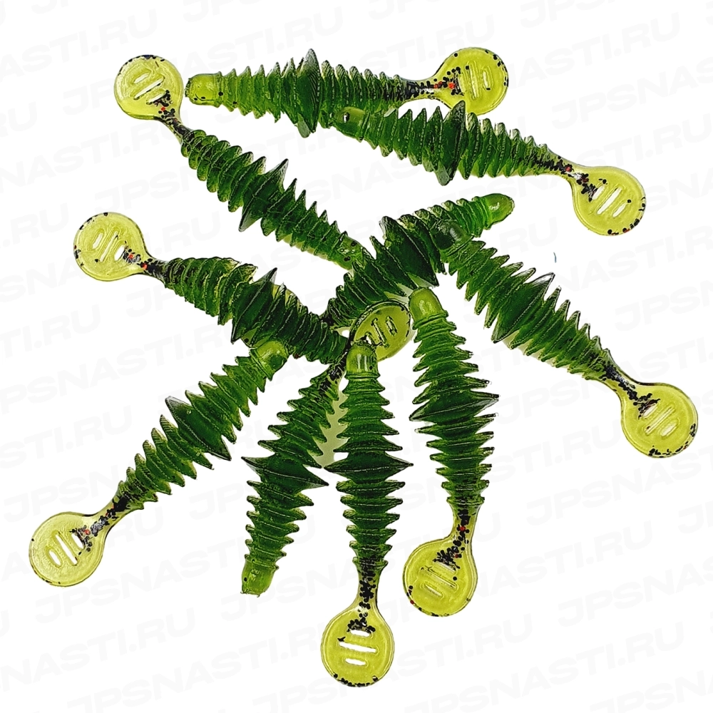 Силиконовые приманки Eleven Lures Sign 2, 10 шт, #Watermelon Seed