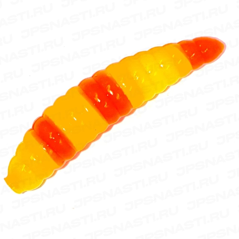 Силиконовые приманки Boroda Baits Salo 30 Zebra Style, лимон-оранжевый, сыр