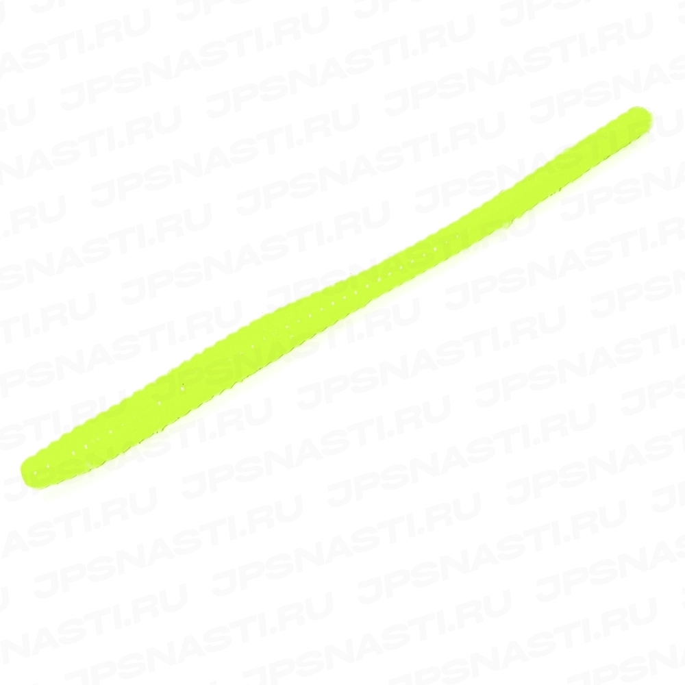 Силиконовые приманки MicroFishing Worm, 2.25 inch, креветка, #4 шартрез