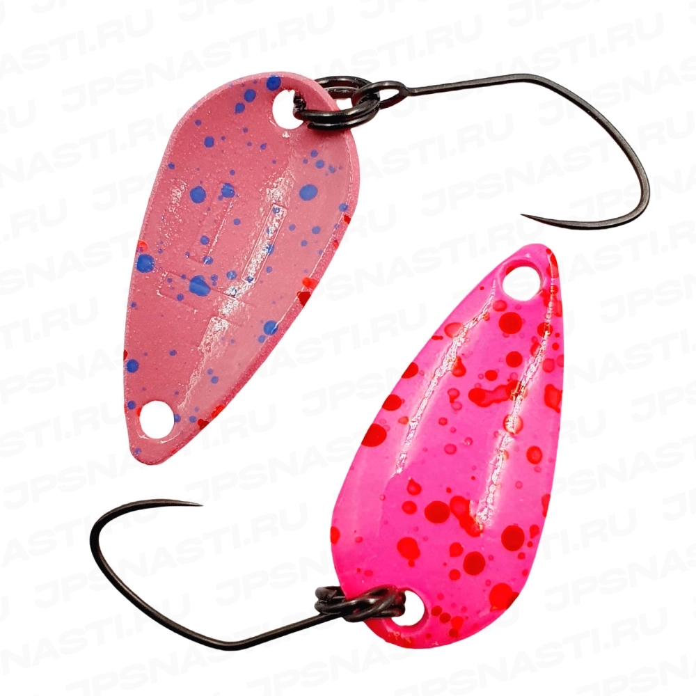 Колеблющаяся блесна Yarie №706 T-Spoon, 1.1 гр, #Pink Robin (Isezaki Oricolor)