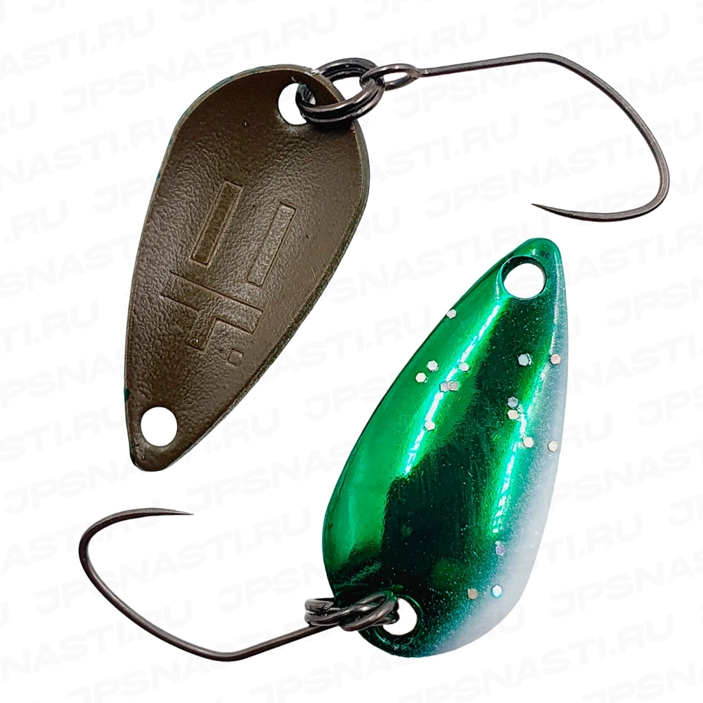 Колеблющаяся блесна Yarie №706 T-Spoon, 1.1 гр, #Kakapo (Isezaki Oricolor)