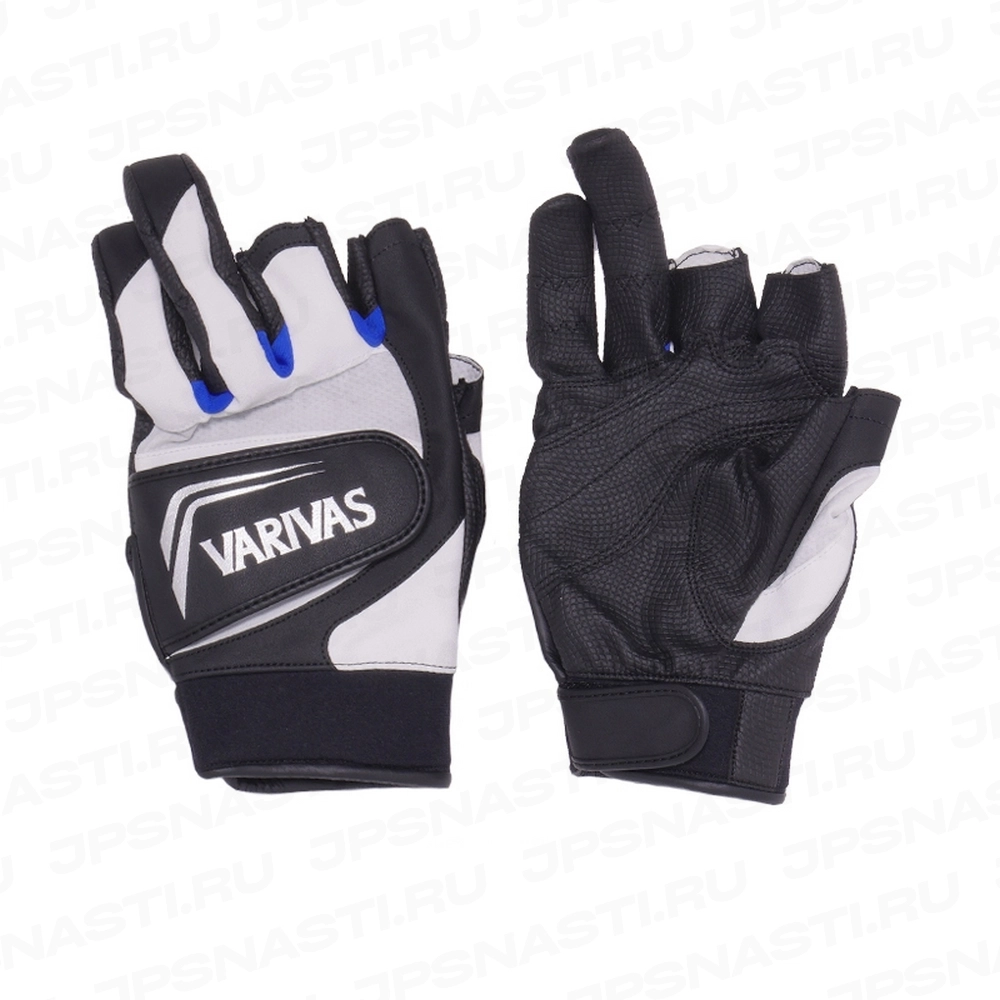 Перчатки без 3-х пальцев Varivas Magnet Gloves 3, VAG-16, LL, White