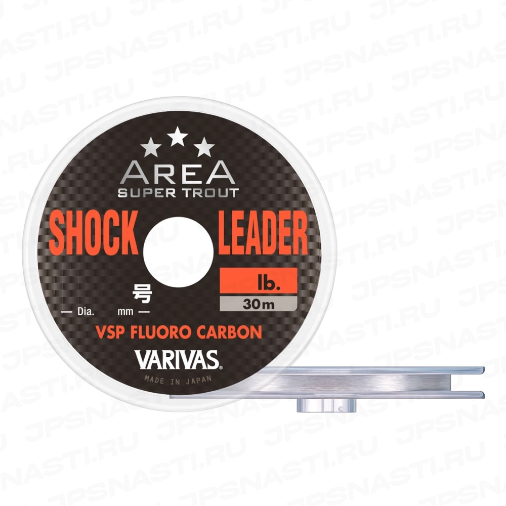 Шок лидер флюорокарбоновый Varivas Master Limited Shock Leader VSP Fluoro, #0.6, 3 Lb, 30 м