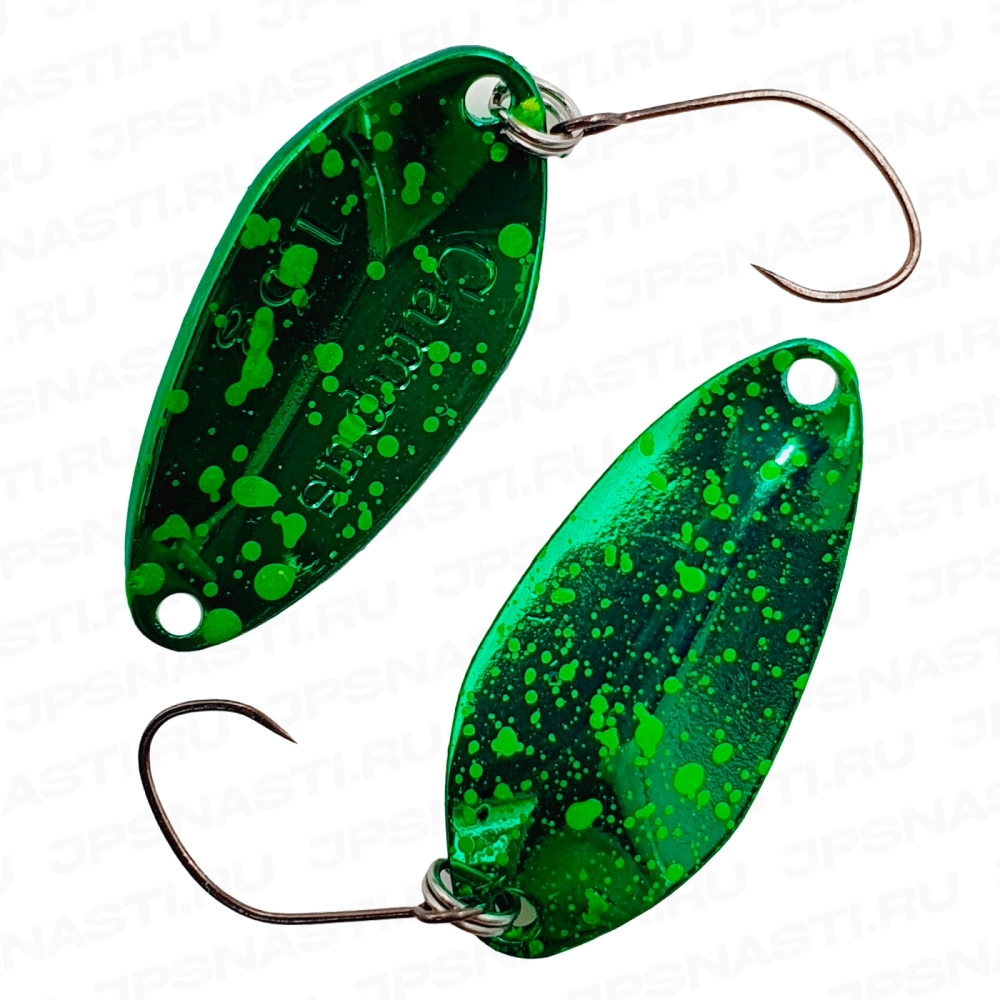 Колеблющаяся блесна Mukai Campus, 1.5 гр, #Metallic Green Star