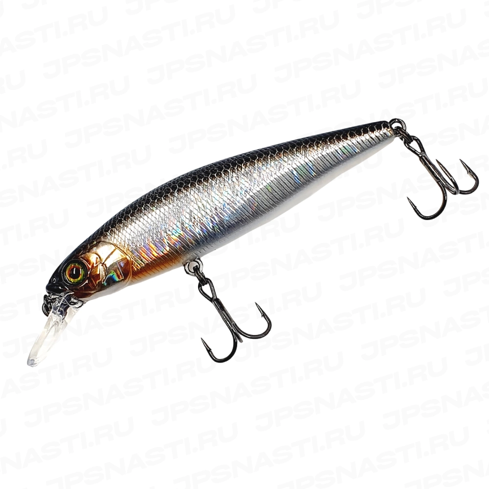 Воблер Jackall Squad Minnow 80, 9.7 г, hl silver black