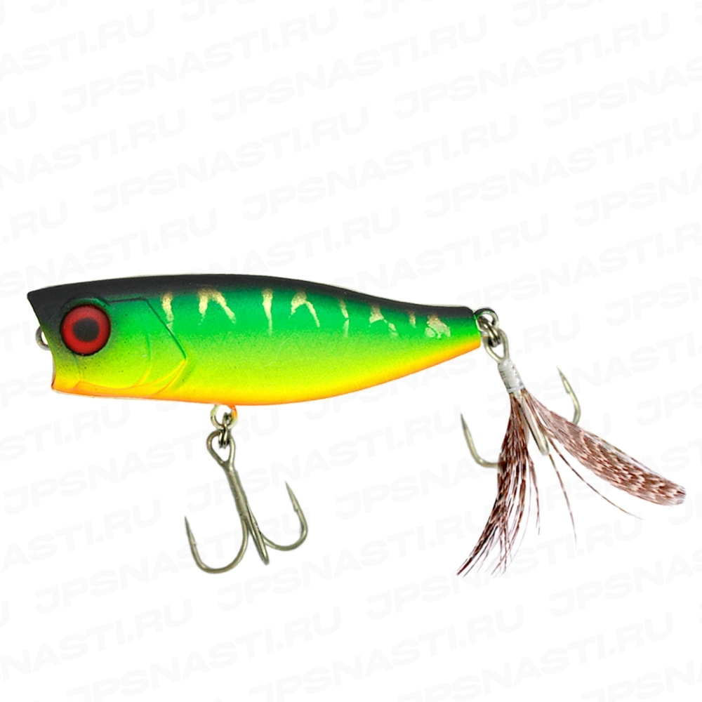 Воблер Jackall Chubby Popper 42, 3.3 г, mat tiger