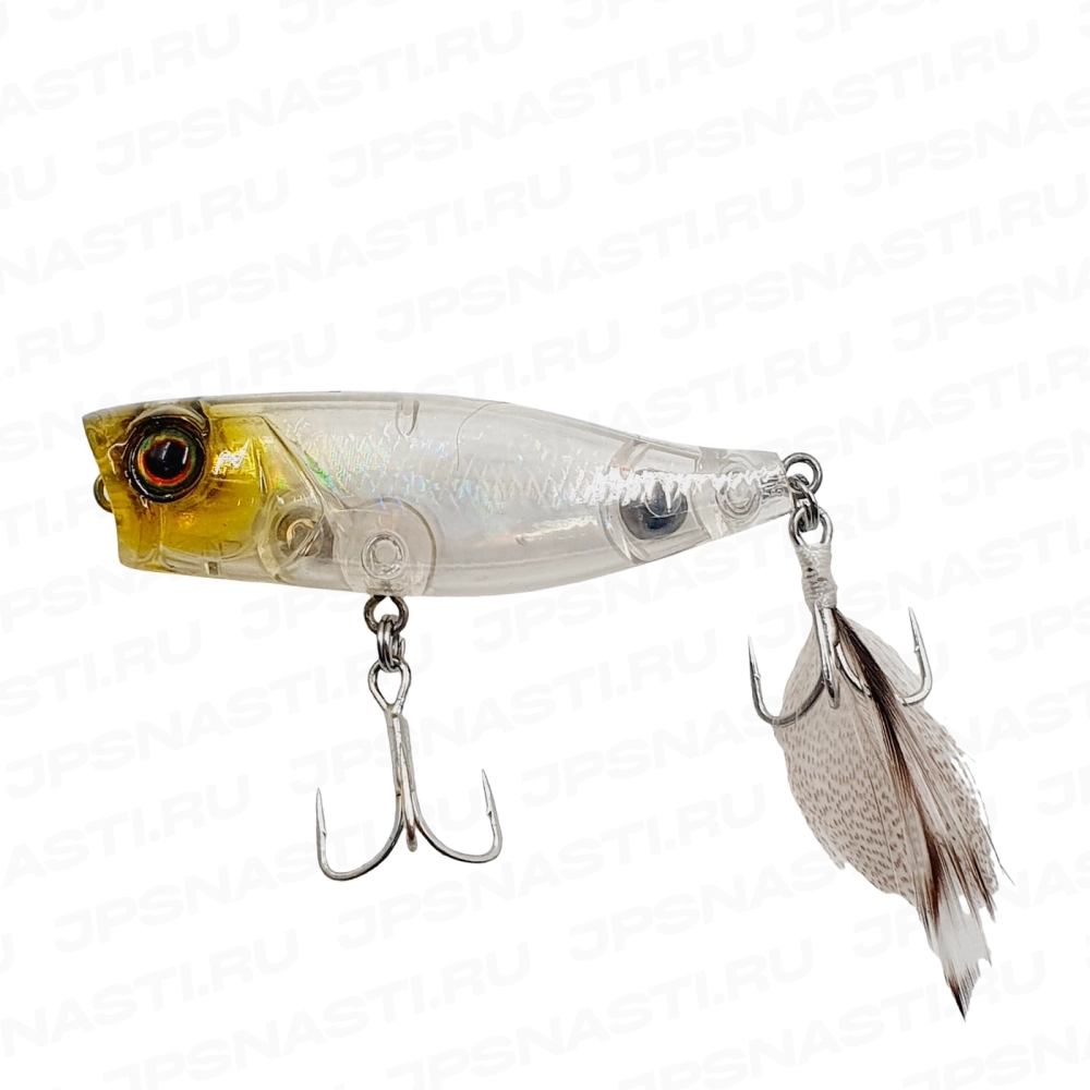Воблер Jackall Chubby Popper 42, 3.3 г, hl crystal