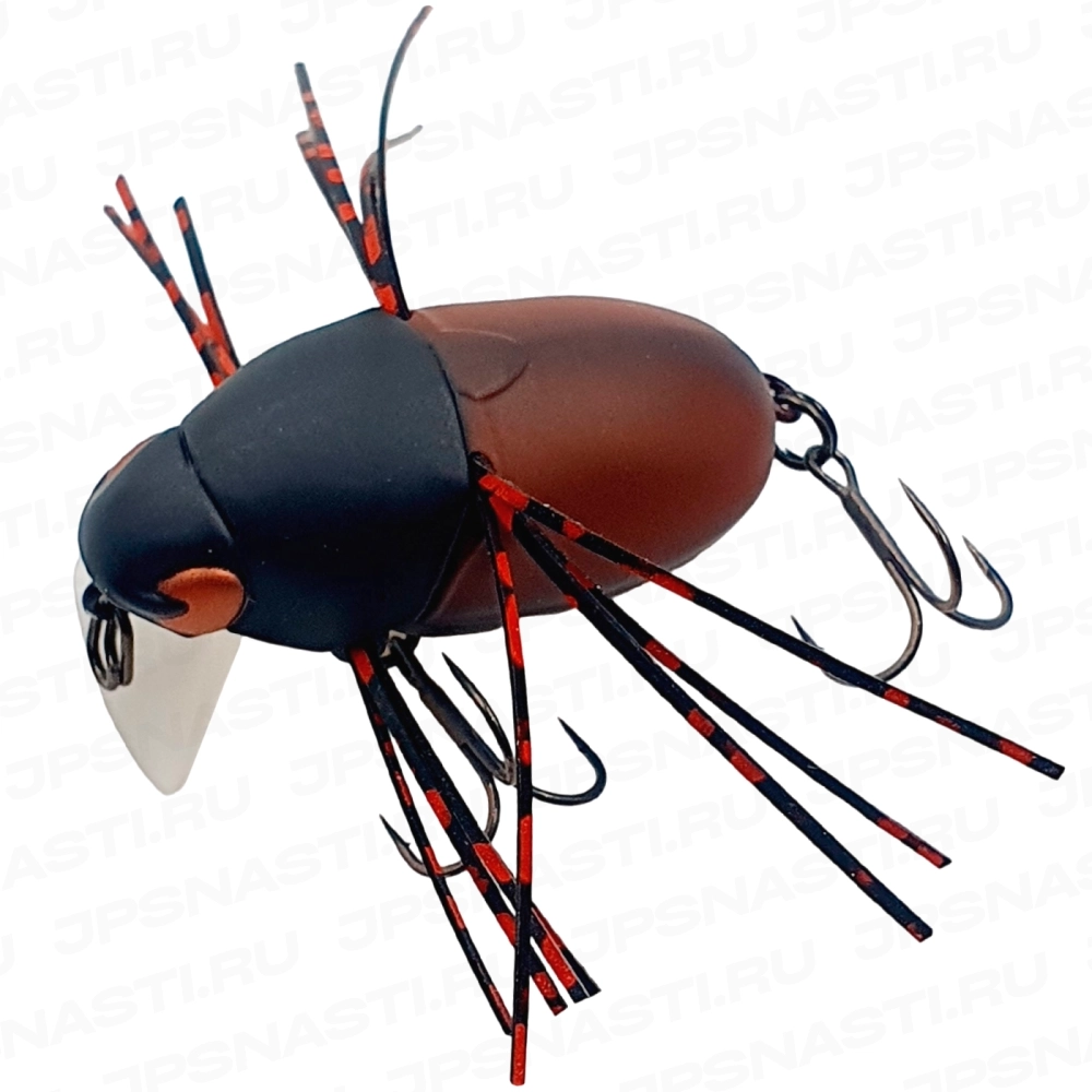 Воблер Jackall Chubby Bug 35, 3.7 г, #mat red timber beetle
