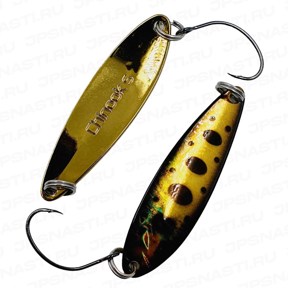 Колеблющаяся блесна Daiwa Laser Chinook S, 7 г, Black Gold Yamame