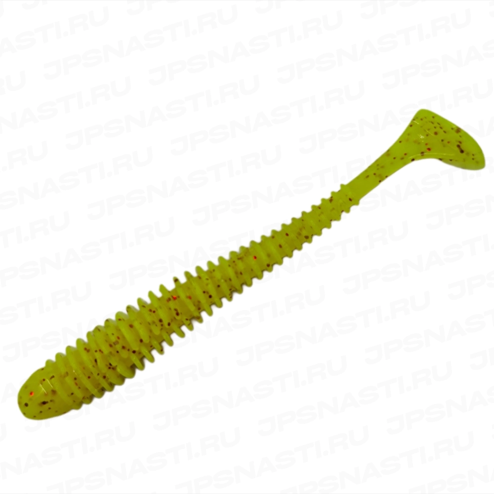 Силиконовые приманки Keitech Swing Impact, 4 inch, PAL #01 Chartreuse Red Flake