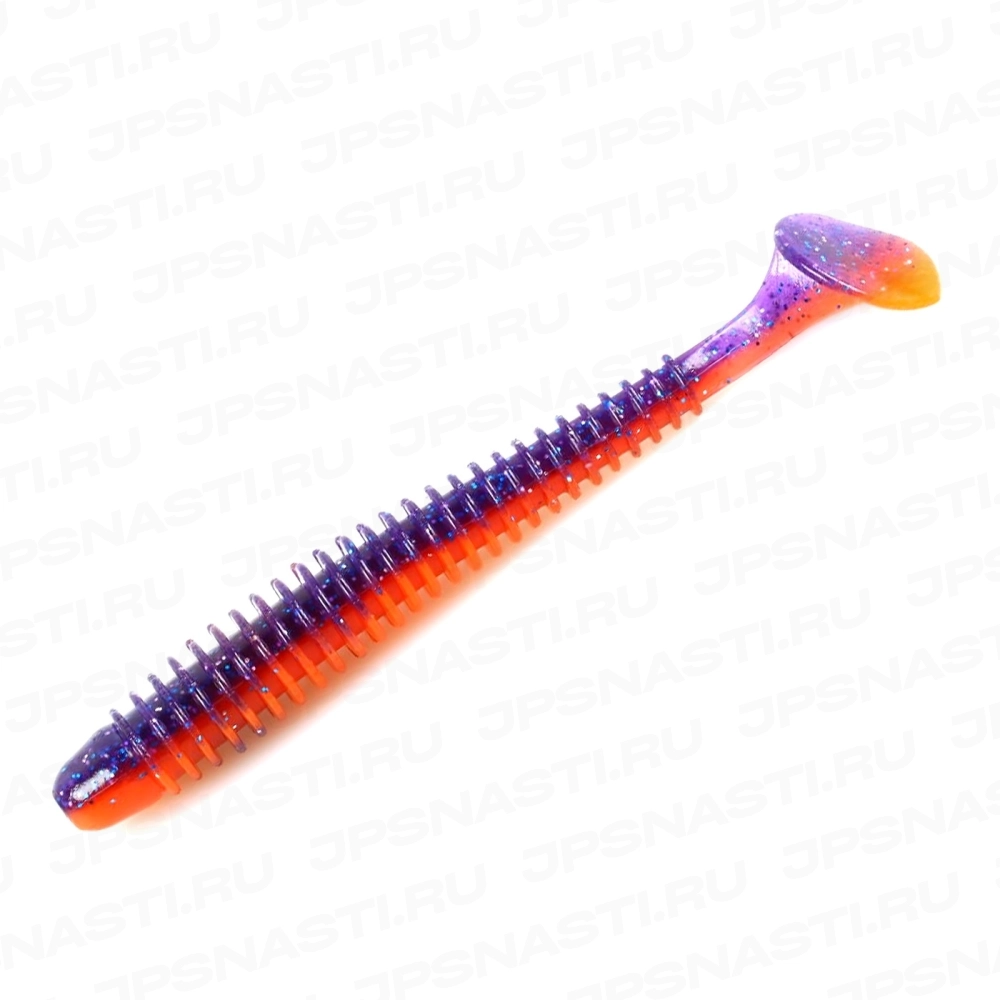 Силиконовые приманки Keitech Swing Impact, 4 inch, PAL #09 Violet Fire