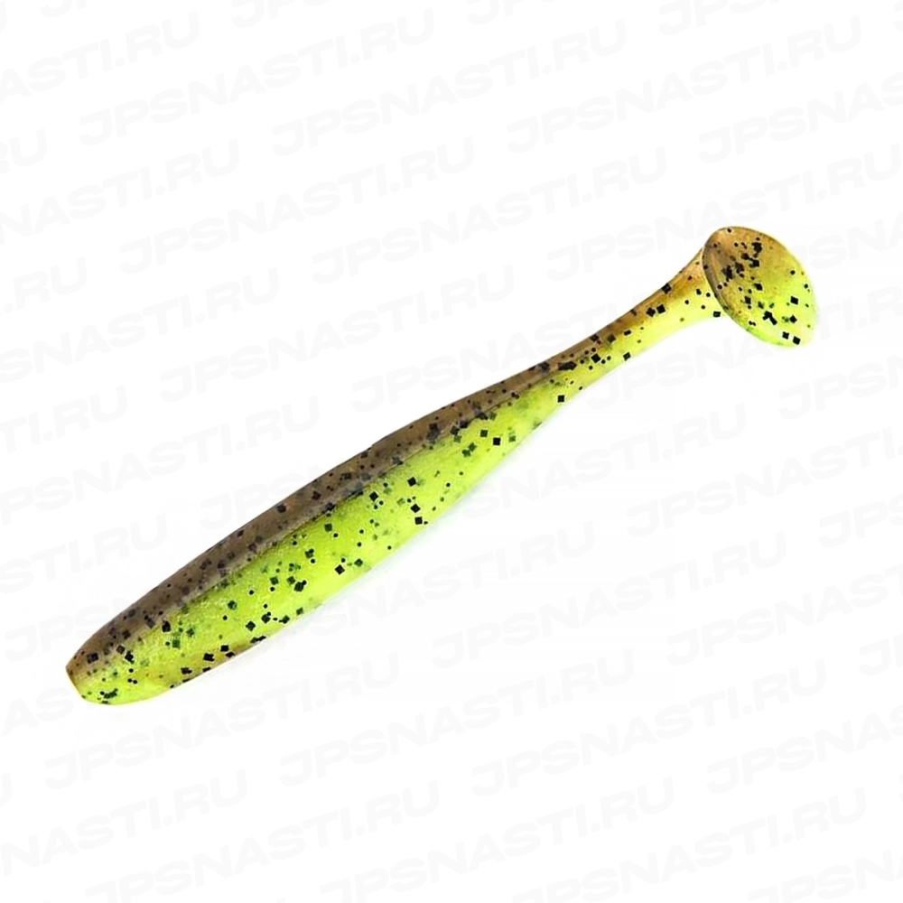 Силиконовые приманки Keitech Easy Shiner, 4.5 inch, #401 Green Pumpkin / Chartreuse