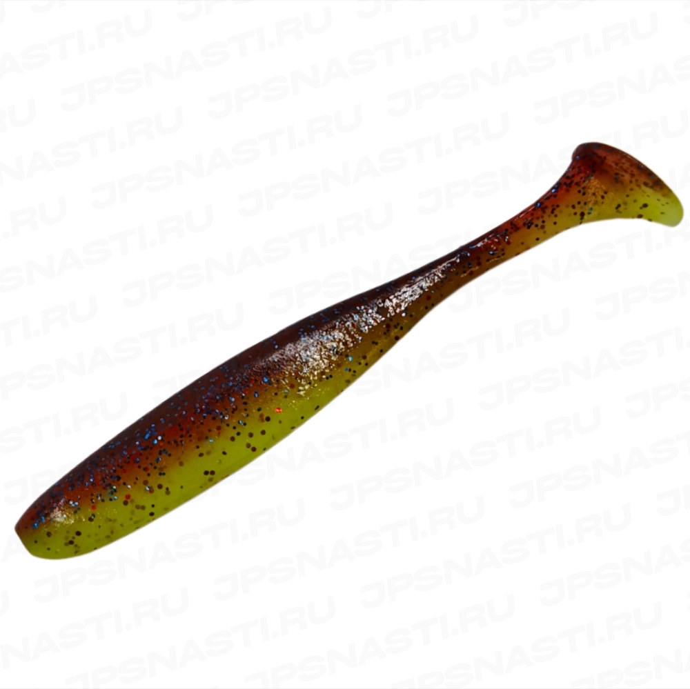 Силиконовые приманки Keitech Easy Shiner, 4.5 inch, EA#15 Grape Chart Red FLK