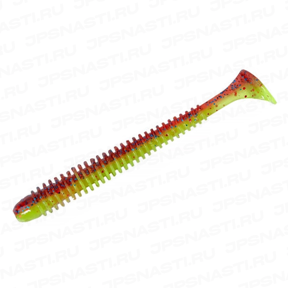 Силиконовые приманки Keitech Swing Impact, 4.5 inch, EA#15 Grape Chart Red FLK