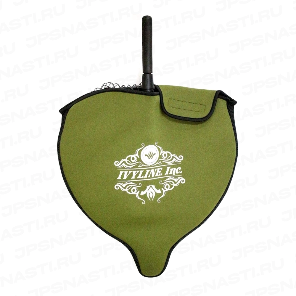 Подсачек силиконовый Ivyline IVY Landing Net, 107-140 см, оливковый