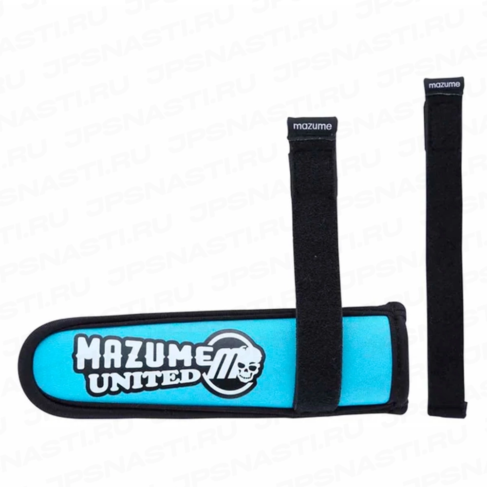 Неопреновые ремни Mazume MZAS-718 Rod Tip Cover, #Skull Takoizu Blue