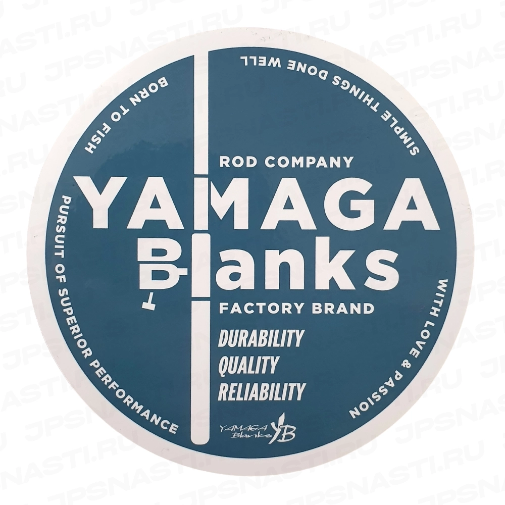 Наклейка Yamaga Blanks Circle Sticker, Navy / White, 12 см