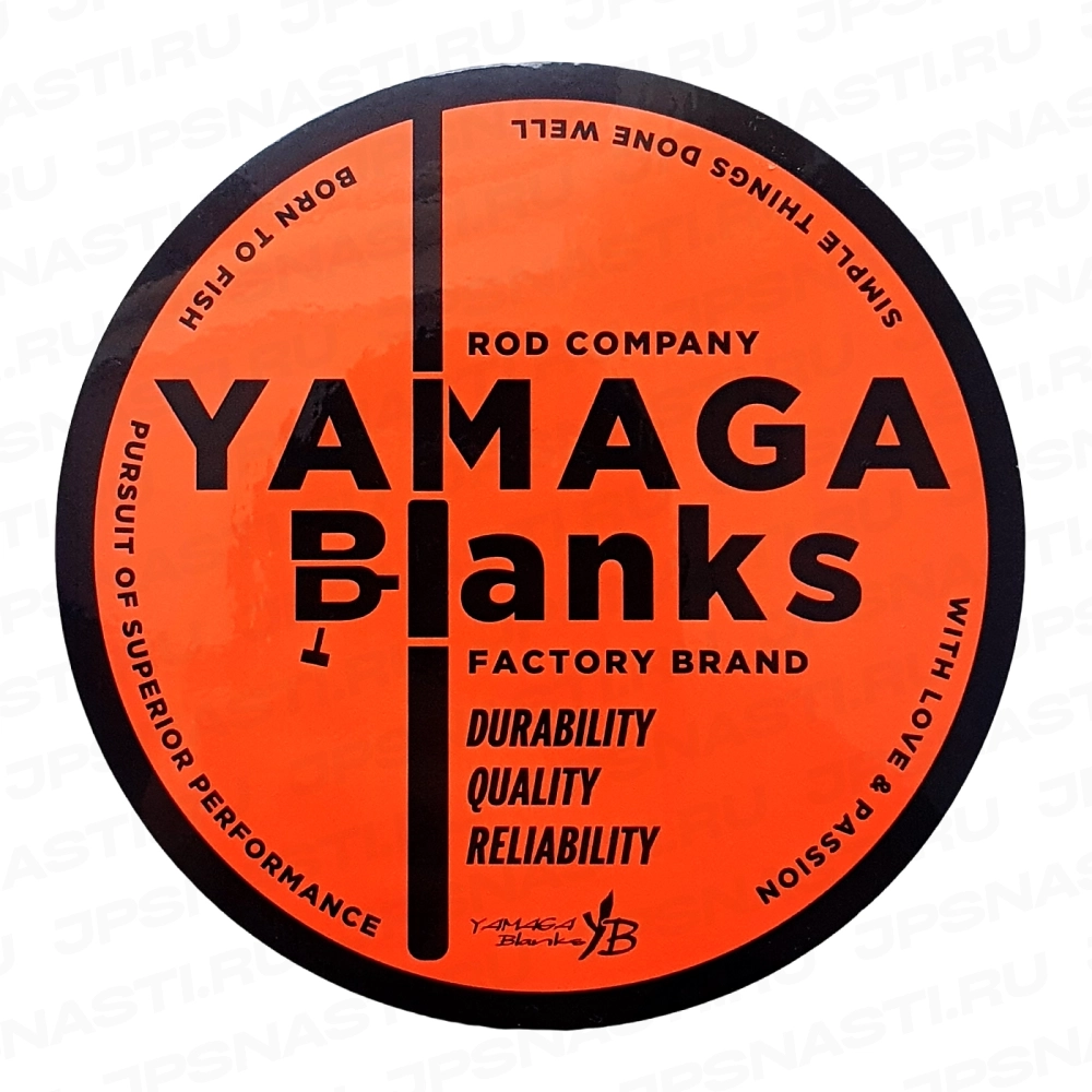 Наклейка Yamaga Blanks Circle Sticker, Orange / Black, 12 см