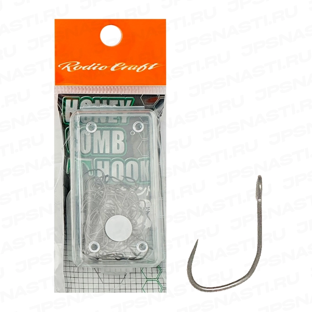 Крючки одинарные Rodio Craft Honey Comb T Hook Tournament, #10, 15 pcs