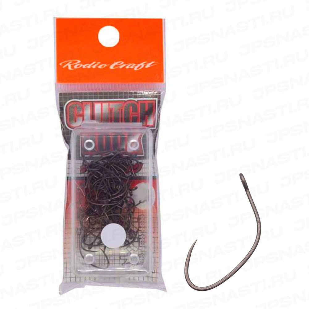 Крючки одинарные Rodio Craft Clutch Hook Heavy, #10, 15 pcs