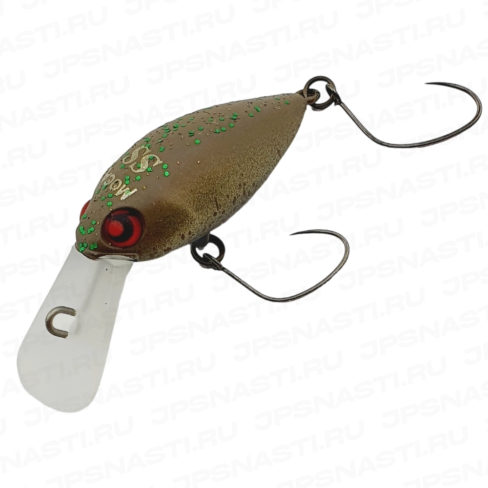 Воблер Rodio Craft Moca 2 Hooks DR SS (Rattle), 2.4 г, #24 Black Manju