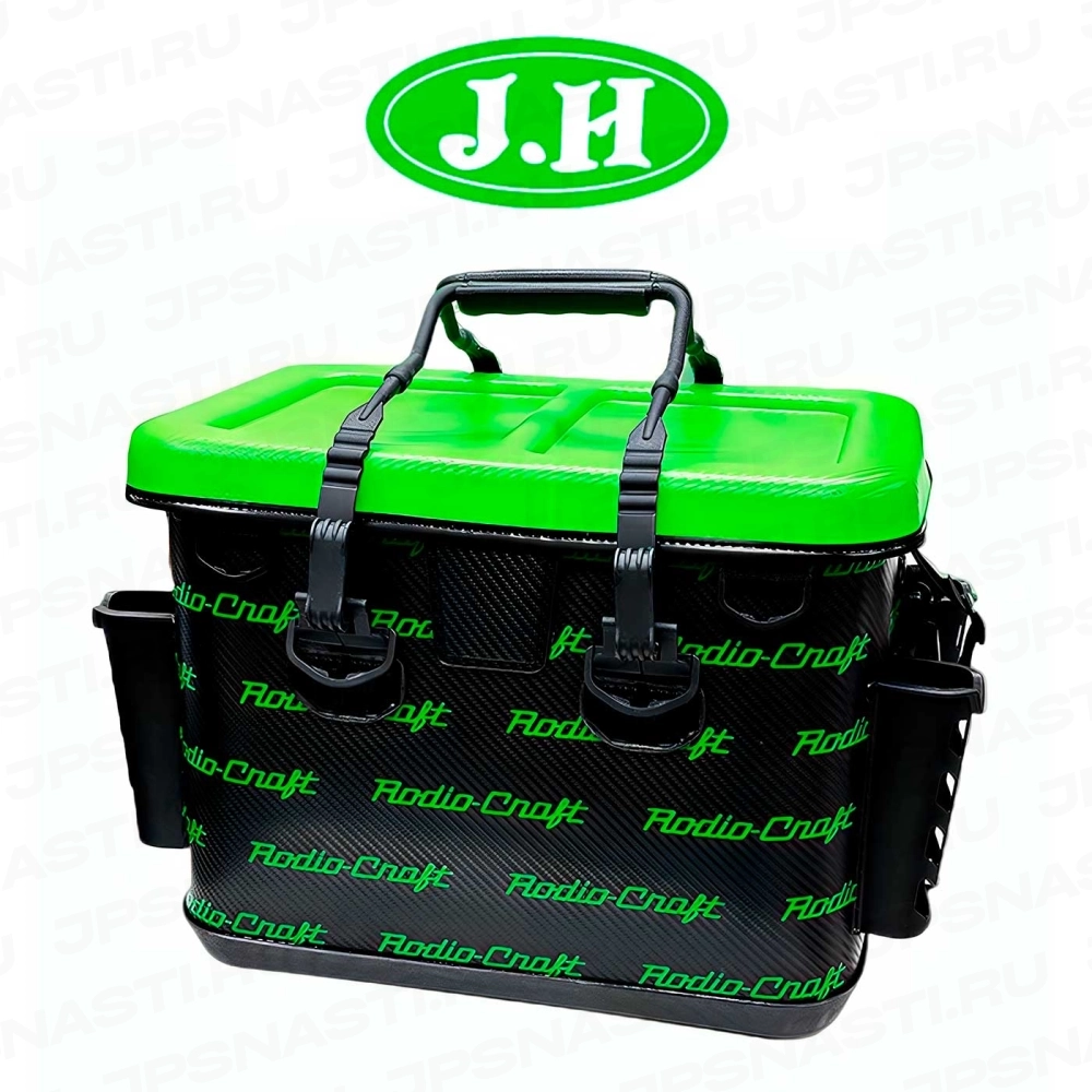 Сумка Rodio Craft RC Carbon Tackle Bag JHG-40RC, 400x260x280 мм, #Shiromine Green (JH Oricolor)