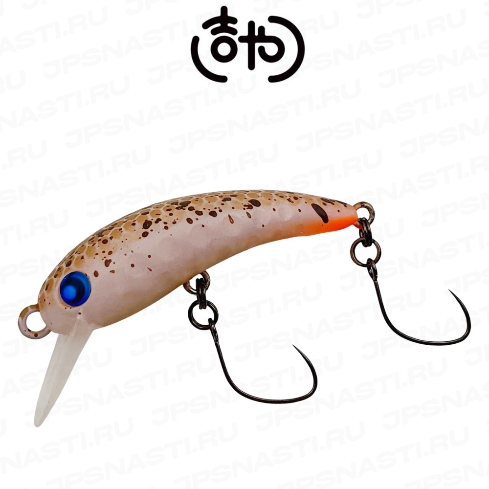 Воблер Lucky Craft x Rodio Craft Wah 37HF, 2 г, #Same Miso (Kitiya Oricolor)